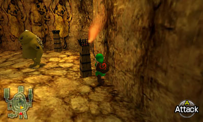 Torch to the shortcut in Goron City