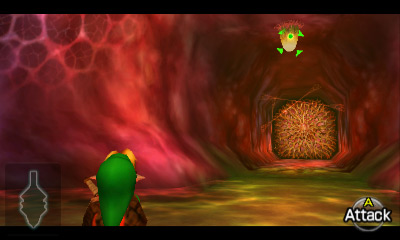 Targeting the first switch Inside Jabu-Jabu's Belly